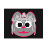 Princess Kitty Pink - Gray Post Card
