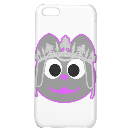 Princess Kitty Purple - Gray iPhone 5C Covers