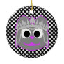 Princess Kitty Purple - Gray Ornaments