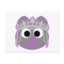 Princess Kitty Purple - Gray Postcards