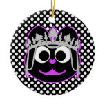 Princess Kitty Purple Ornaments