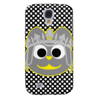 Princess Kitty Yellow - Gray Samsung Galaxy S4 Cover