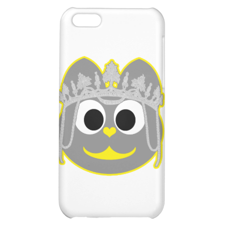 Princess Kitty Yellow - Gray iPhone 5C Covers