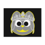 Princess Kitty Yellow - Gray Post Cards