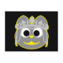 Princess Kitty Yellow - Gray Post Cards