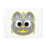 Princess Kitty Yellow - Gray Post Cards