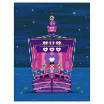 Princess & Knights on Medieval Ship Flyer