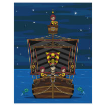 Princess & Knights on Medieval Ship Flyer