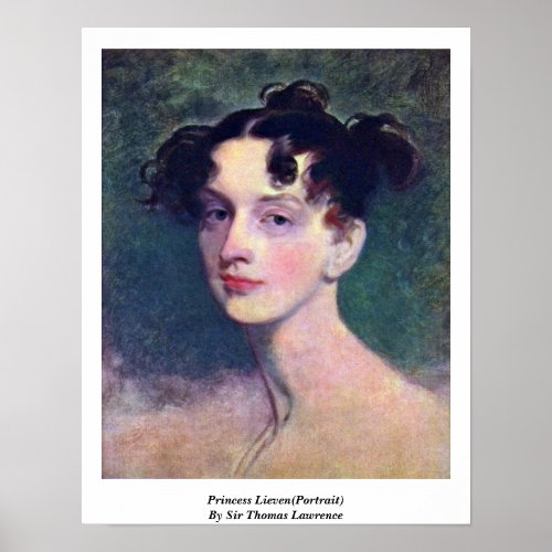 Princess Lieven(Portrait) By Sir Thomas Lawrence Print