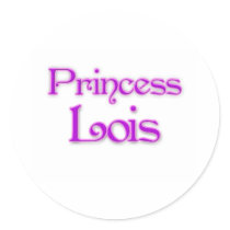 Princess Lois Round Stickers