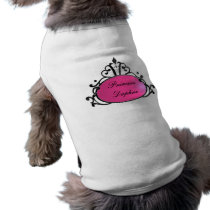 Princess Name Filigree Dog Tshirt