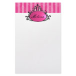 Princess Name Filigree Stationery Design