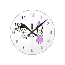 Princess Ninja Clock wall clocks