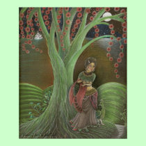 'Princess of India' Art Poster bronze matte uv posters
