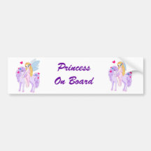 Princess on Board Bumper Sticker
