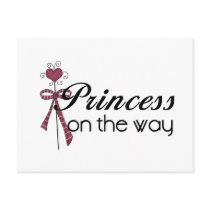 Princess on the Way - Customized postcards