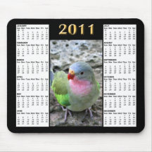 Princess Parrot 2011 Calendar Mousepad