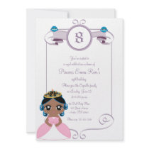 PRINCESS PARTY custom birthday invitation card