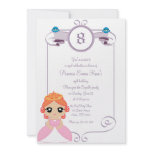 PRINCESS PARTY custom birthday invitation card