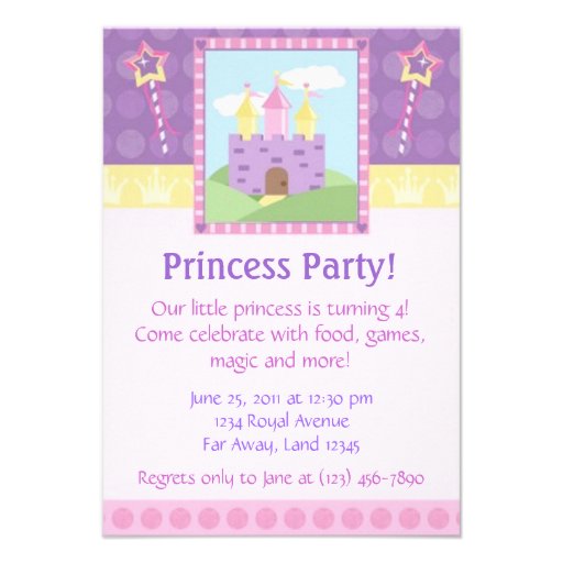 Princess Party Invitation