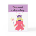 Princess Party Invitation cards