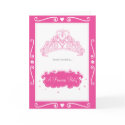 Princess Party Sparkling Tiara invite cards