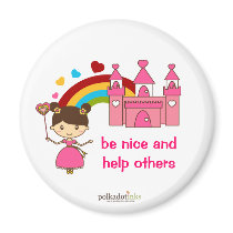 Princess Pink Castle Magnet magnets