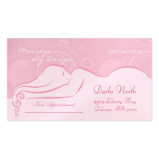 Princess Pink Darla  Business Cards (front side)