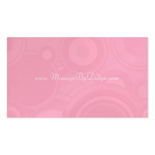 Princess Pink Darla  Business Cards (back side)
