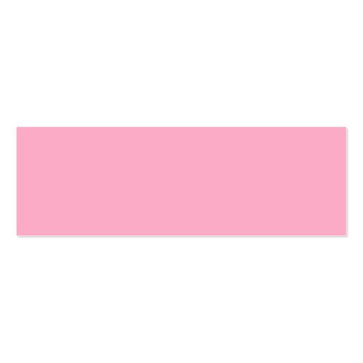 Princess Pink Girly Pastel Pink Only Color Pink Business Card Template (front side)