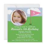 Princess Pink Hole in One Photo Mini Golf Party Announcements