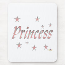 Princess Pink Stars mousepads by sayingsentral Princess Pink Stars mousepads