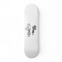 Princess & Pirate Doodle Skate Board Decks