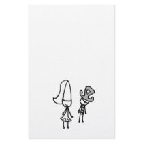 Princess & Pirate Doodle Stationery Design