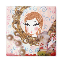 Princess Portrait Magnet by ShouShou Princess Portrait Magnet