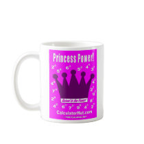 Princess Power Math Mug by calculatorhut Princess Power Math Mug