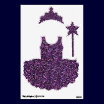 Princess Purple Glitter Wall Decal wall decals