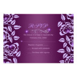 Princess Purple Rose Sweet16 RSVP Card Custom Announcement