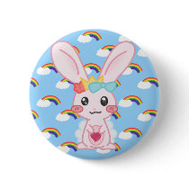 Princess Rainbow Pin buttons by spacerockcandy Princess Rainbow Pin buttons