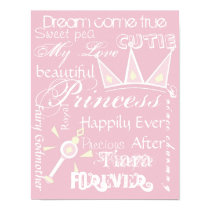 Princess room decor poster