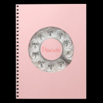 Princess Rotary Phone Notebook notebooks