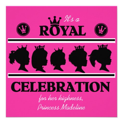 Princess Royal Celebration Birthday Invitation