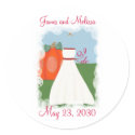 Princess Save the date wedding stickers sticker