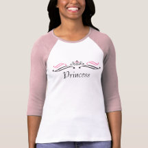 Princess Scroll Crown Baseball Shirt