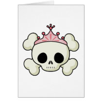 Princess Skull Greeting Card