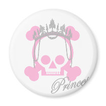 Princess Skull magnets by shopaholicchick Princess Skull magnets