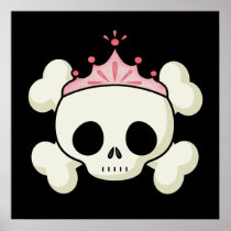 Princess Skull Print