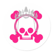 Princess Skull stickers by shopaholicchick Princess Skull stickers