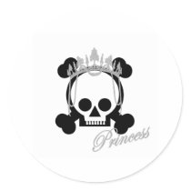 Princess Skull stickers by shopaholicchick Princess Skull stickers