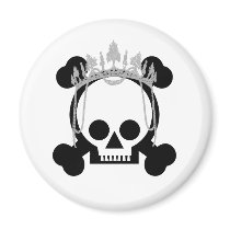 Princess Skulls magnets by shopaholicchick Princess Skulls magnets